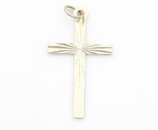 Sterling Silver Cross Charm Pendant