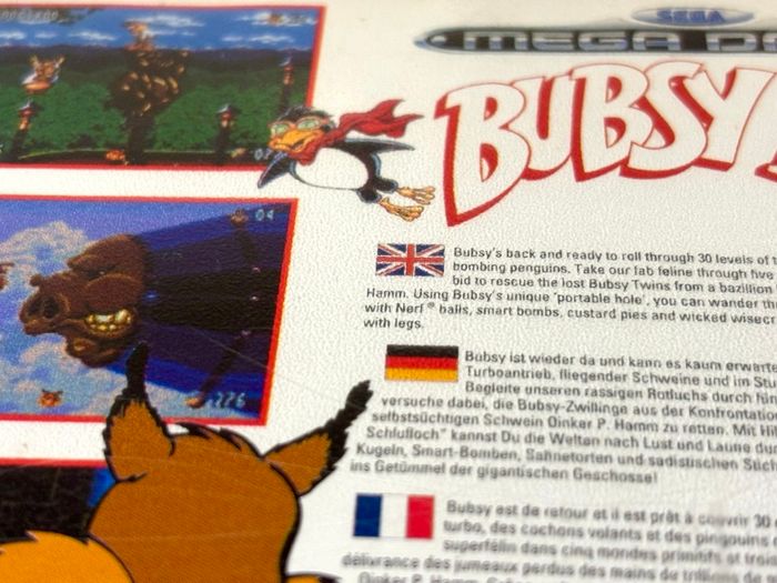 Bubsy 2 for Mega Drive - Boxed & Minty