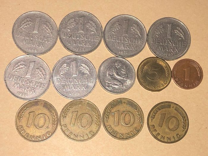 German Coins x 13