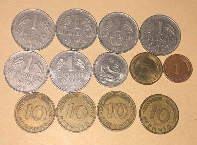 German Coins x 13