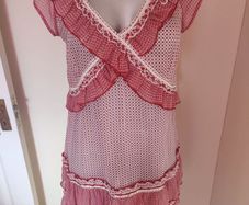 BNWT Redherring spot hand embellished red dress size UK12 EU40 Postage included