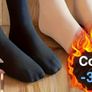 Brand New 5 Pairs 's Thermal Winter Socks, Beige/Black Image 2