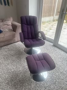 DFS Recliner seat and foot stool