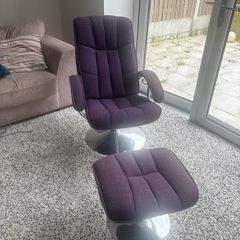 DFS Recliner seat and foot stool