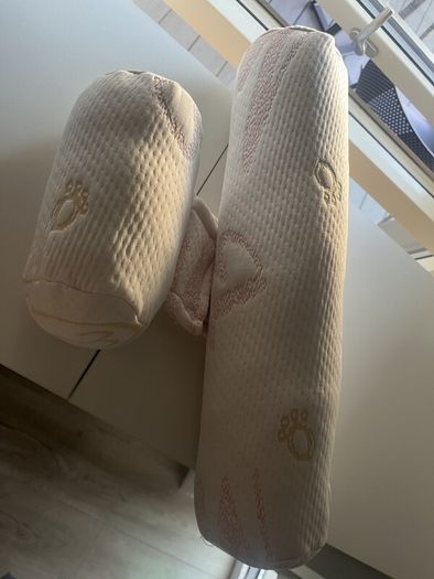Adjustable AntiRoll Baby Pillow  Pink