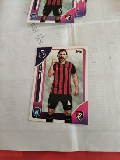 AFC Bournemouth Topps Premier league cards