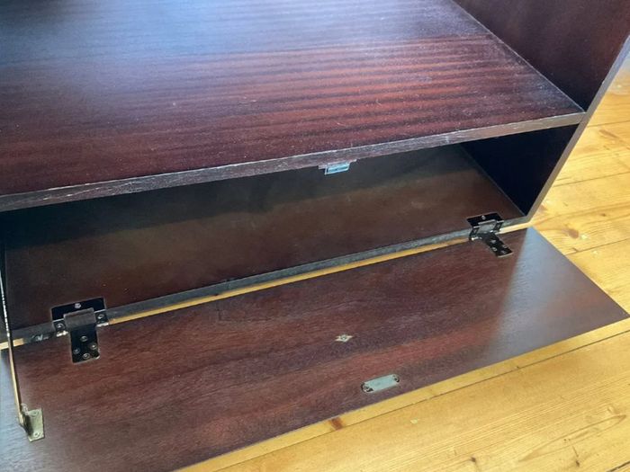 Rossmore Solid Mahogany TV Cabinet / Storage Unit on Castors
