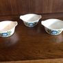 Retro Vintage Studio pottery J&G Meakin Floral soup bowls x3 Image 2
