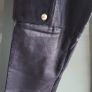 VERSACE Midnight Blu Lamb Leather Mix Contemporary Trousers Sz 44 IT (Fit 10UK) - Rrp 795 (New) Image 8