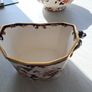mason blue Mandalay  planter with dragon handles Image 2
