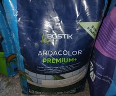 Tile adhesive x 3 bags and 1 bag grout