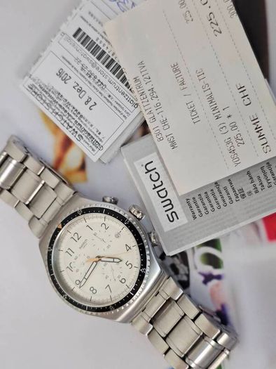 Swiss Made Swatch Irony Chronograph Minimalistic Discontinued Collectable Swiss Watch Swatch