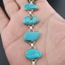 Stunning Arizona Turqouise with Sterling 925 Silver Bracelet Image 9