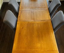 solid wood extendable table