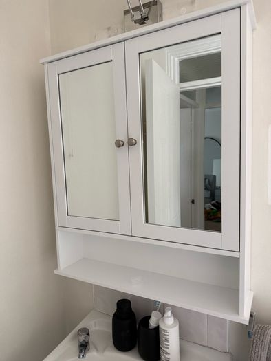 Mirrored bathroom cabinet