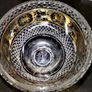 Gorgeous footed large crystal bowl Image 3
