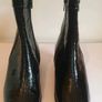 Soffice Sogno Black Patent Leather Croc Ankle Boots EU36 UK3 Made in Italy  CAN POST Image 3