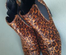 Marks & Spencer Leopard Print Real Pony Hair Ankle Boots, Size 8