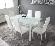 Glass Dining Table Set 6 chairs FREE Delivery