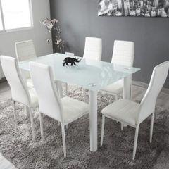 Glass Dining Table Set 6 chairs FREE Delivery