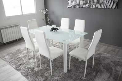 Glass Dining Table Set 6 chairs FREE Delivery