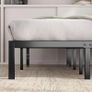 Double Bed Frame with Storage Space Underneath - 4ft6 (135 x 190 cm) - 14.2'' Height - Metal Bed Base with Steel Slat Support - Easy Assembly - Black Image 6
