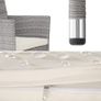 _Poly Rattan Garden Chairs Set of 2 incl. Cushions and 2 Cover Sets and Stainless Steel Screws Image 4