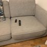 Large Light Grey 8-Seater Sofa with Footstool Image 9