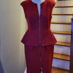 Ted Baker red fitted dress, Size 3