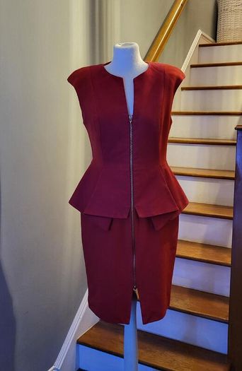 Ted Baker red fitted dress, Size 3