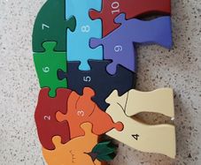 wooden elephant puzzle