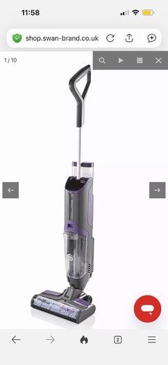 Swan Crossover All-in-One Hard Floor Cleaner(washes and hoovers at same time )