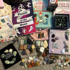 Crystals and books