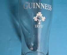 Guinness IRFU pint glass