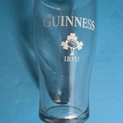 Guinness IRFU pint glass