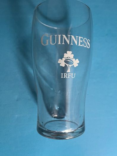 Guinness IRFU pint glass