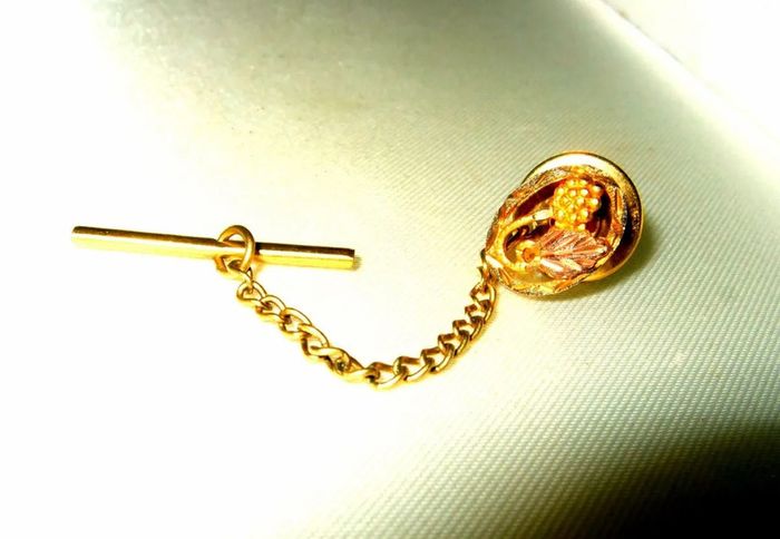 Pristine Vintage Black Hills 10k/12k Gold Tie Pin