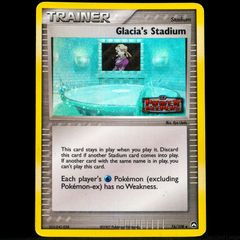 Glacia's Stadium 76/108 Stamped Reverse Holo EX Power Keepers Pokemon Card 2007