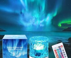 Night light ocean waves aurora projection lights white