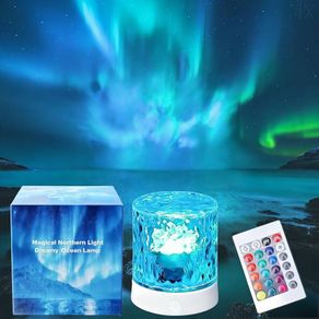 Night light ocean waves aurora projection lights white