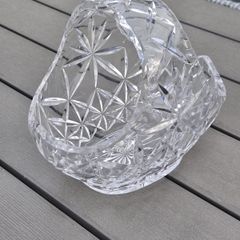 Large Heavy Crystal Basket