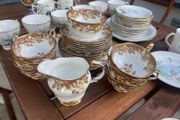 Vintage Arklow Bone China Tea Set Yellow &amp; Pink Rose Pattern (Made in Ireland)