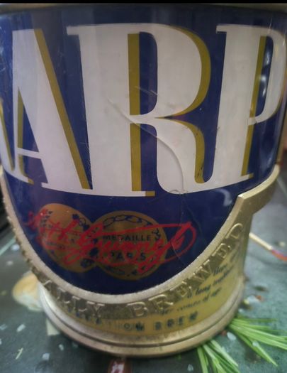 This Harp Lager light-up counter font