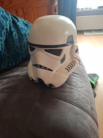 starwars helmet made from fibre glass very early casting back in 1990.