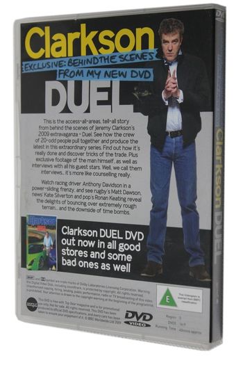 Clarkson Duel Behind The Scenes Dvd Brand New & Sealed