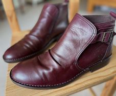 Leather ankle boots
