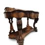 victorian mahogany serpentine console table Image 5