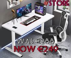 Electric Standing Desk 120 x 60cm, Height Adjustable Desk Stand Up Desk for Home Office, Sit Stand Desk Adjustable Desk (FREE SHIPPING)