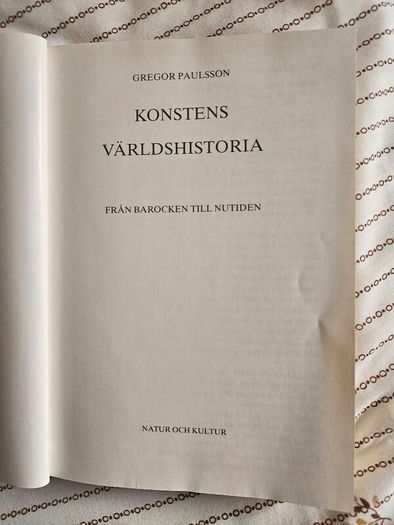 Historyof The Art World. From Biroque To Present. By Gregor Paulsson. Hardback In Good Condition   See Photos For Same.