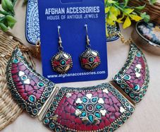 Nipali mosaic necklace set
